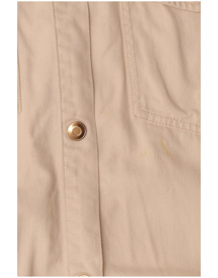 Zara Womens Bomber Jacket UK 10 Petit coton blanc cassé