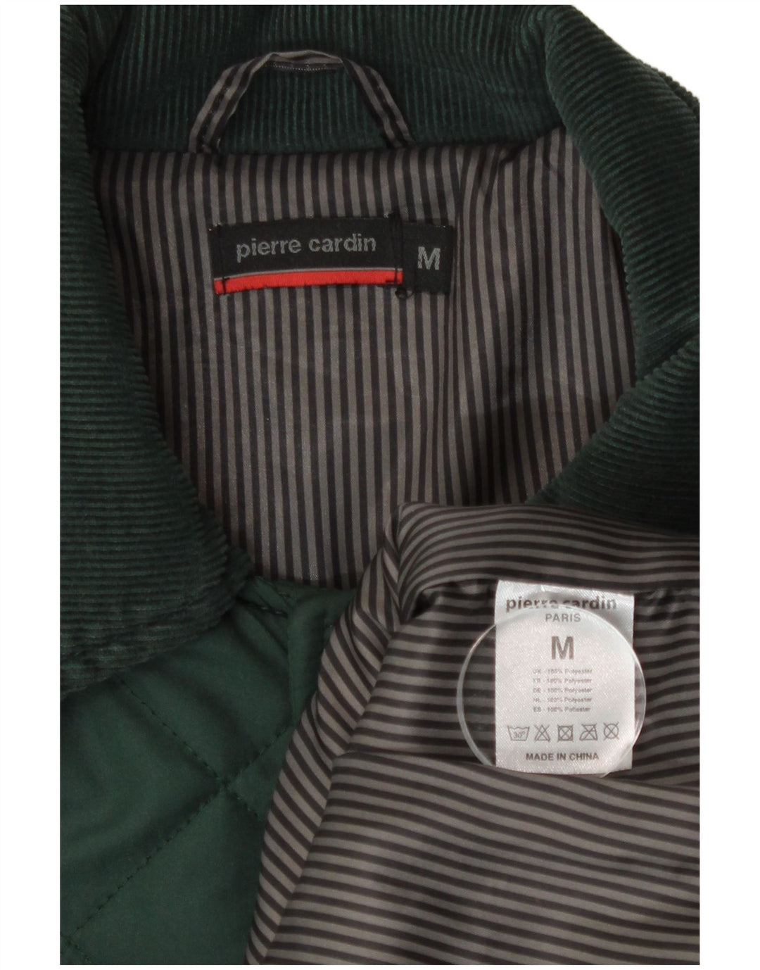 Pierre Cardin Veste matelassée pour homme UK 38 Polyester vert moyen