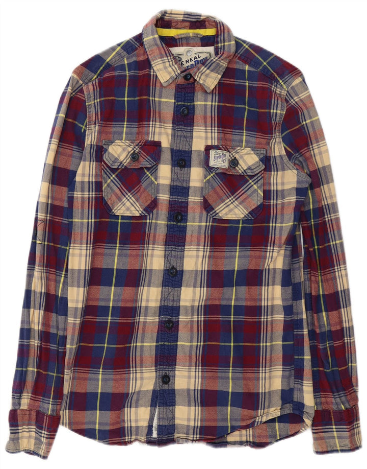 Superdry Chemise en flanelle à petits carreaux multicolores en coton