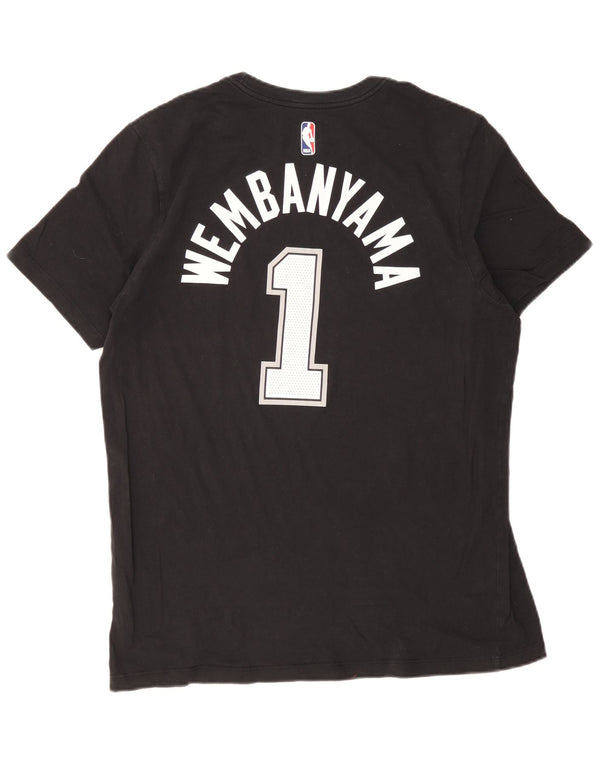Nike San Antonio Spurs T-shirt graphique pour homme XL Noir Coton
