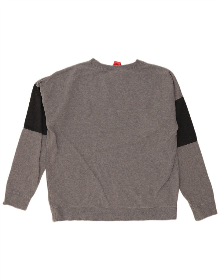Nike Sweat-shirt graphique pour homme en coton color block Gris Taille L