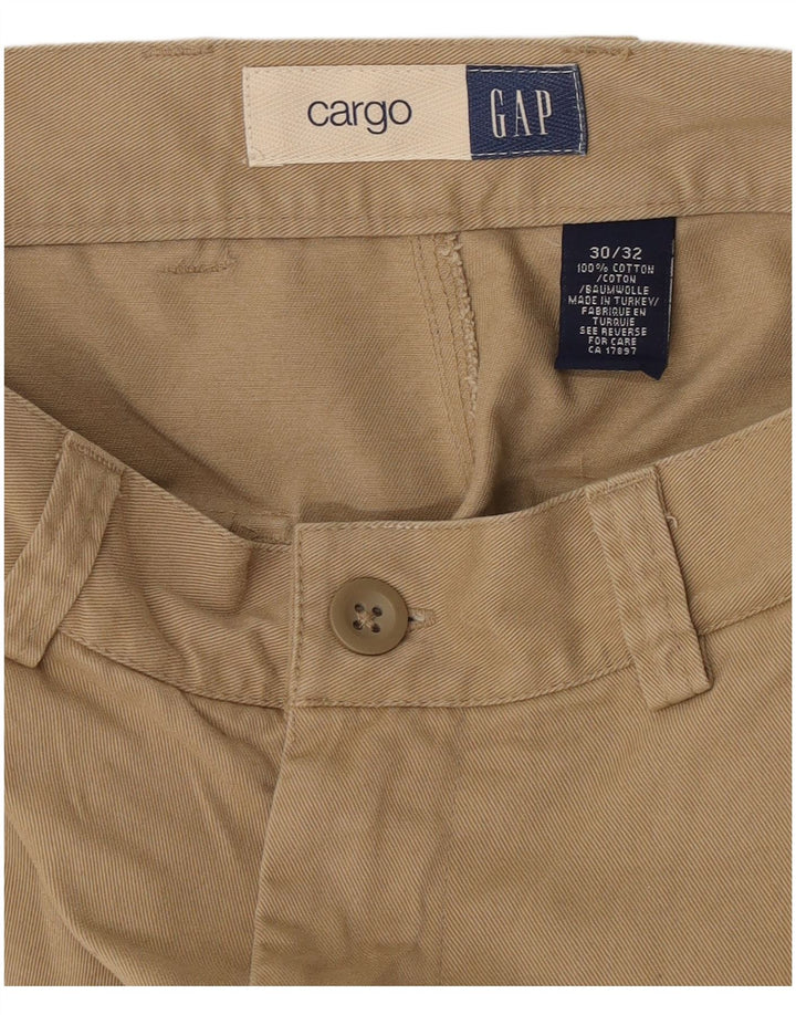 Gap Pantalon Cargo Droit Homme W30 L32 Beige Coton