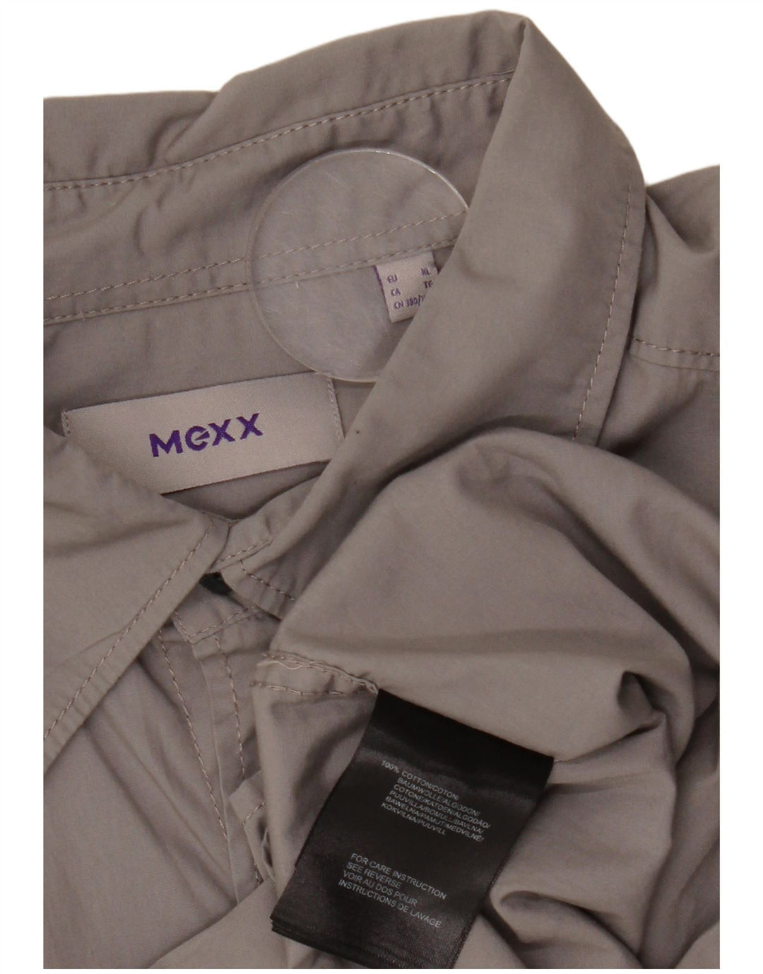 MEXX Chemise à Manches Courtes Homme XL Gris Coton