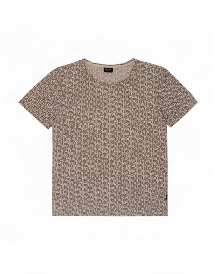 Joop T-Shirt Graphique Homme Gris Moyen Coton