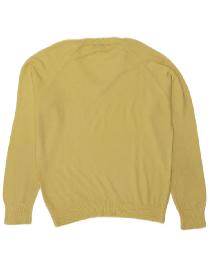 Kappa Pull Col V Homme Jaune Moyen Acrylique