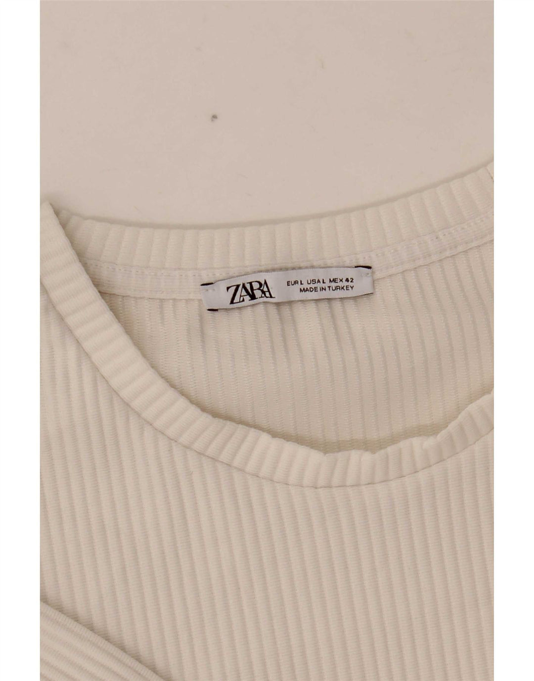 Zara T-Shirt Homme Haut Large Blanc