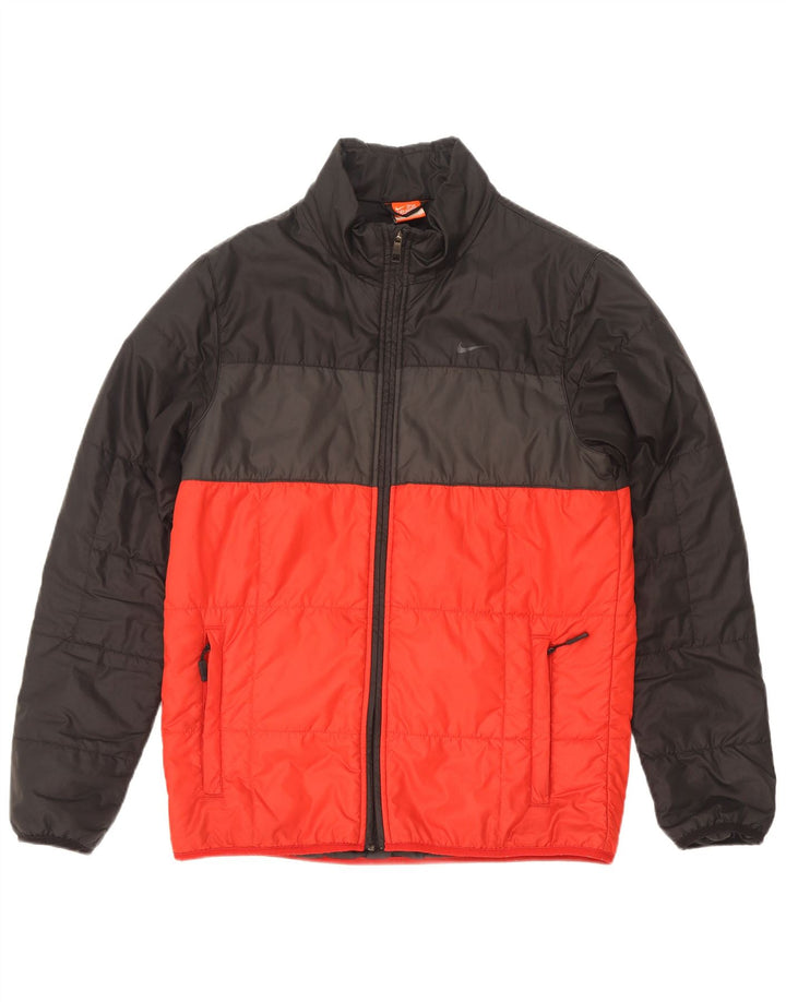 Nike Veste matelassée pour homme UK 36 Petit Noir Polyester Colorblock