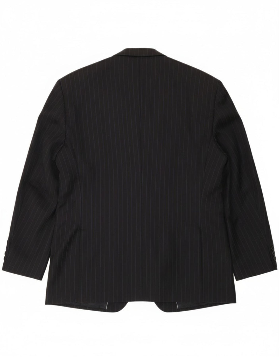 Pierre Cardin Veste blazer à 2 boutons pour homme UK 44 2XL Bleu marine à fines rayures