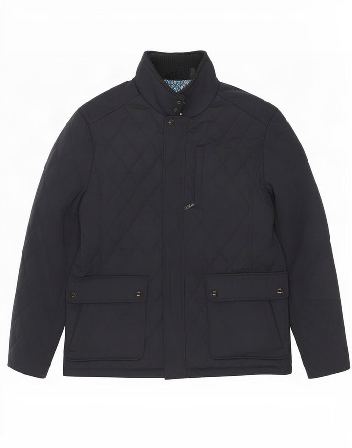 Ted Baker Veste matelassée pour homme Taille 4 Large Bleu marine Polyester