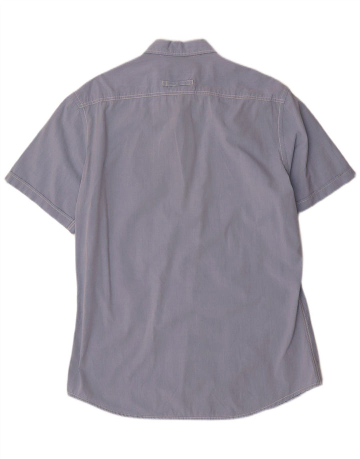 Camel Active Chemise ajustée à manches courtes pour hommes, grand bleu