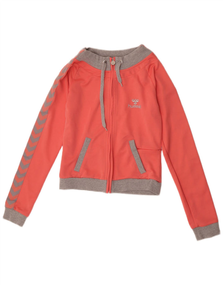 Hummel Veste de survêtement graphique pour femme UK 10 Small Rose Colourblock