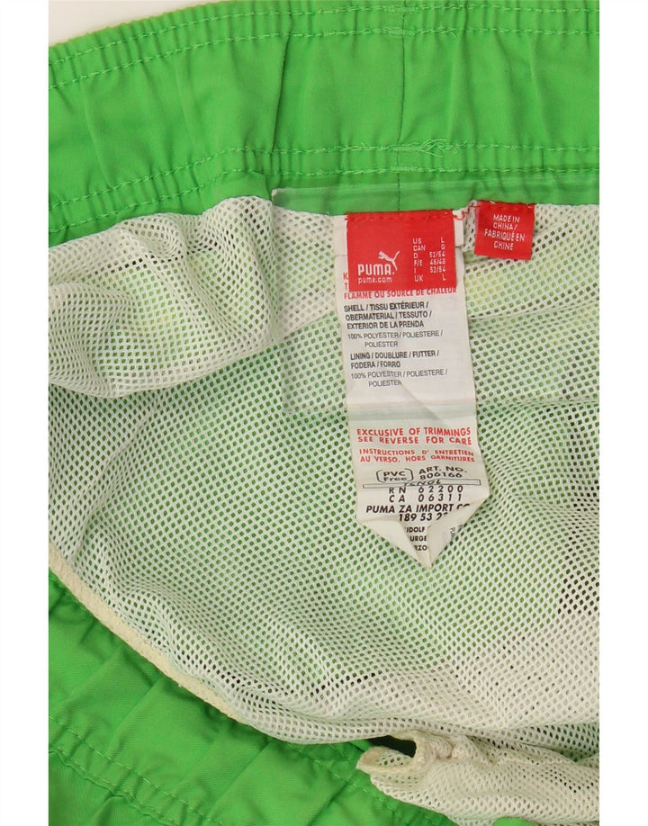 PUMA Short de Bain Graphique Homme Large Vert Polyester