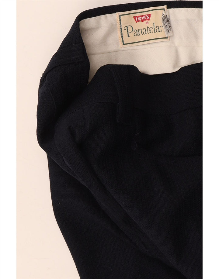 LEVI'S Pantalon décontracté droit femme W34 L29 Bleu marine