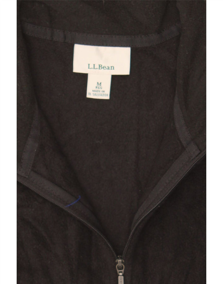 L.L.BEAN Womens Fleece Gilet UK 12 Medium Black Polyester Vintage L.L.Bean and Second-Hand L.L.Bean from Messina Hembry 