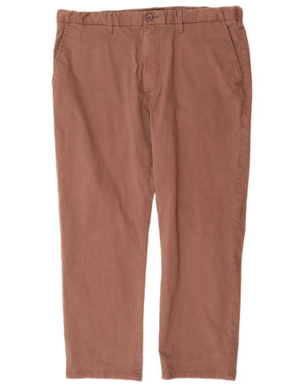 Marks & Spencer Pantalon Chino Droit Regular Homme W40 L29 Marron Coton