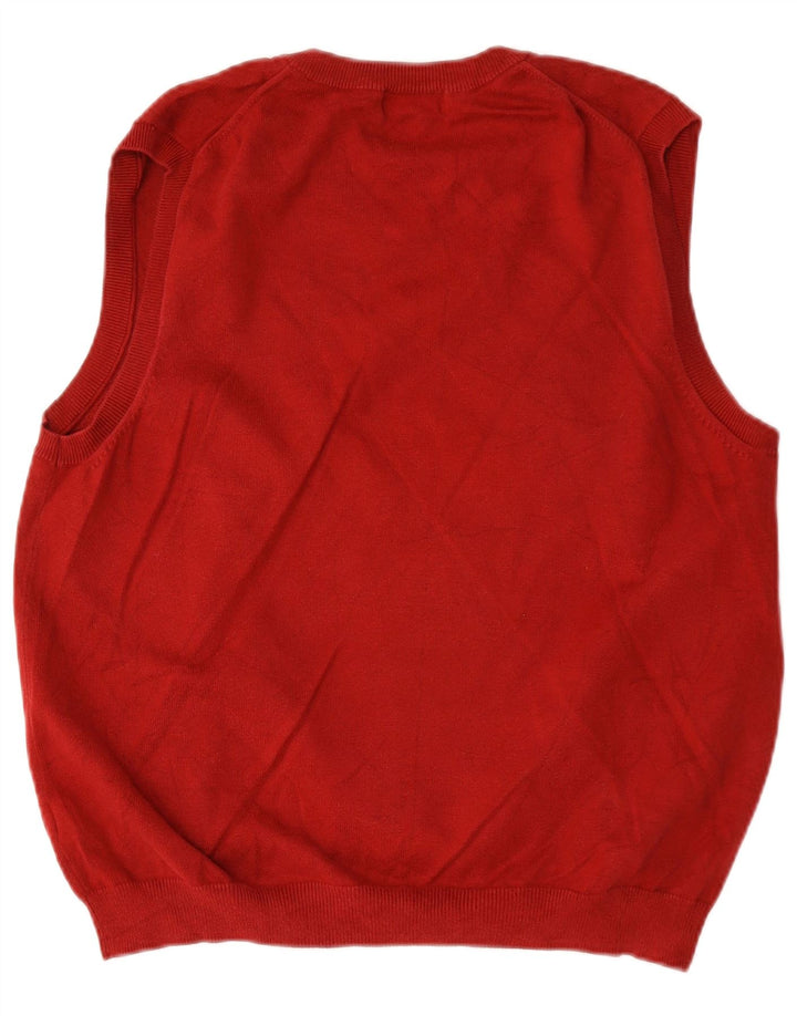 Eddie Bauer Débardeur pour homme en coton bordeaux moyen