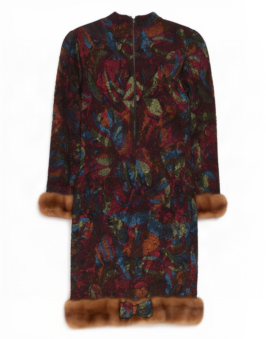 vintage Womens Abstract Pattern Shift Dress UK 12 Moyen Multicolore