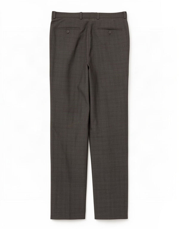 Tommy Hilfiger Pantalon décontracté droit pour homme W33 L32 Gris à carreaux Polyester