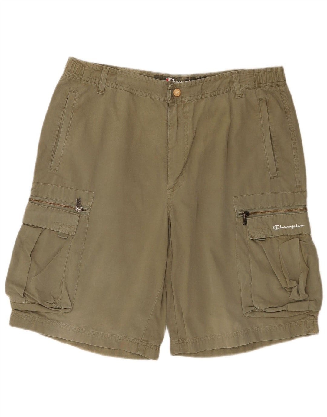 CHAMPION Short Cargo Homme XL W38 Kaki Coton