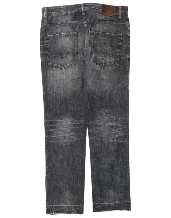 Jack & Jones Jean Droit W34 L31 Homme Bleu Marine