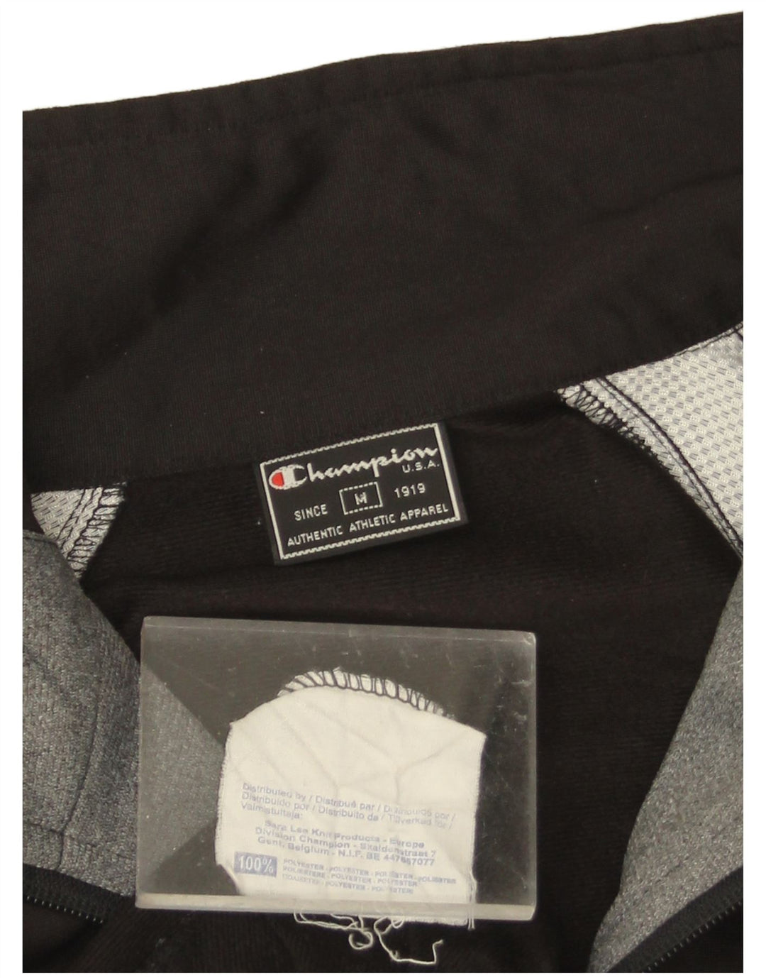 Champion Veste de Survêtement Graphique Homme Noir Moyen Colourblock