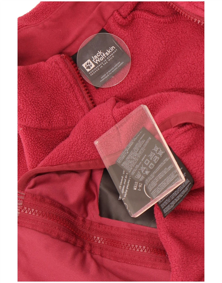 Jack Wolfskin Veste polaire doublure femme UK 10 petit rose polyester