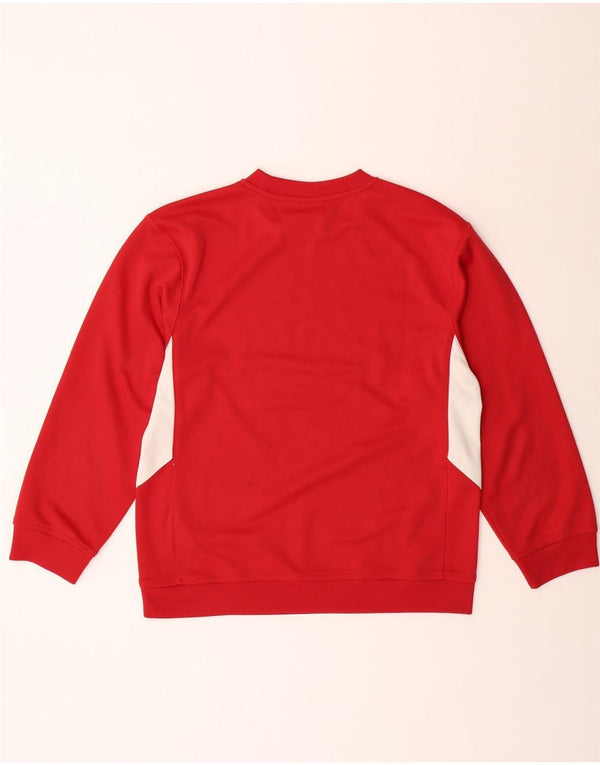 NIKE Sweat-shirt pour garçon 12-13 ans Grand Rouge Colorblock Polyester