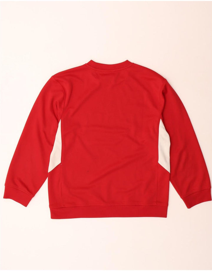NIKE Sweat-shirt pour garçon 12-13 ans Grand Rouge Colorblock Polyester