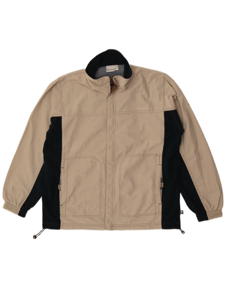 Diadora Veste de survêtement pour homme UK 42 Large Beige Colourblock Polyester