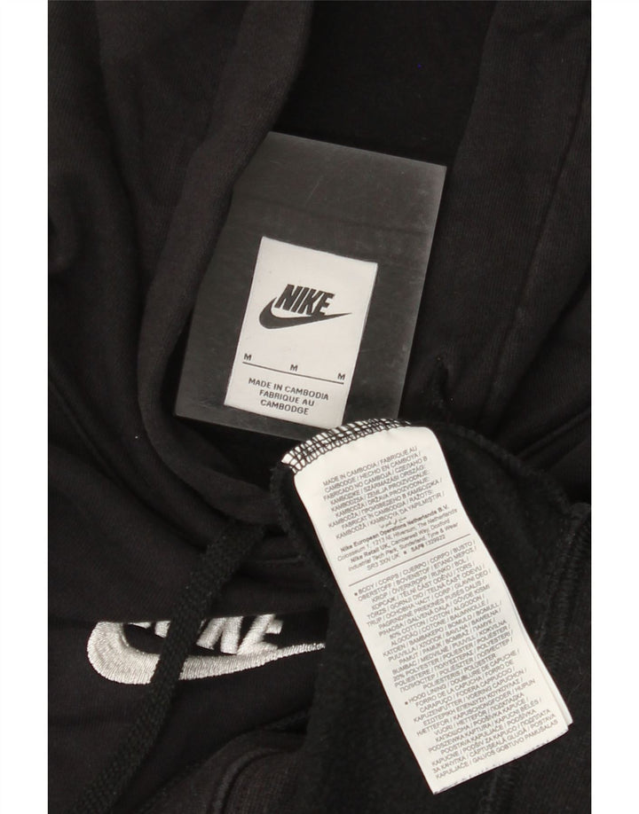 NIKE Pull à capuche graphique pour homme en coton color block noir moyen