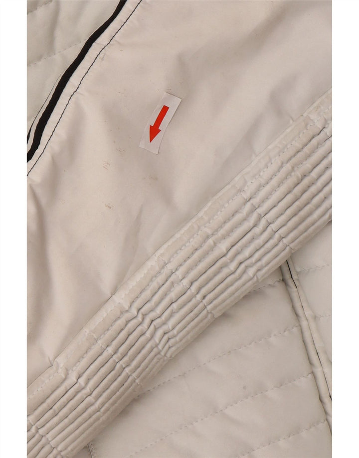 Colmar Veste coupe-vent à capuche pour femme IT 44 Medium Blanc Sports