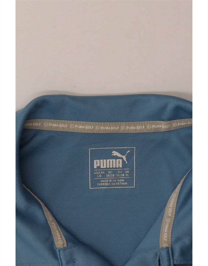Puma Polo XL Homme Bleu Colorblock