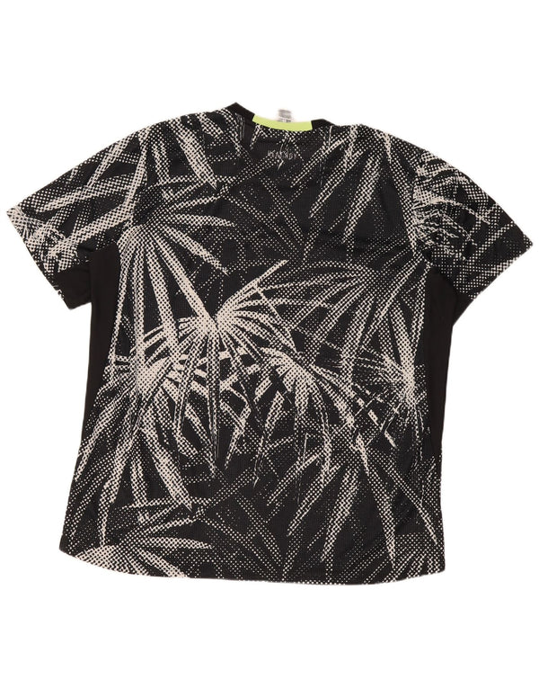 Adidas T-Shirt Homme Top 2XL Noir Floral Polyester