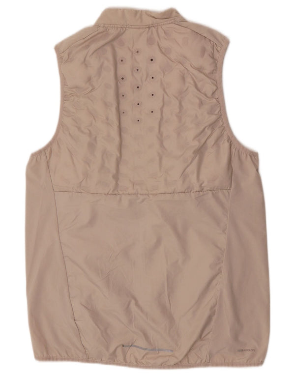 Nike Veste de survêtement de course pour femme UK 14 Large Beige Sports