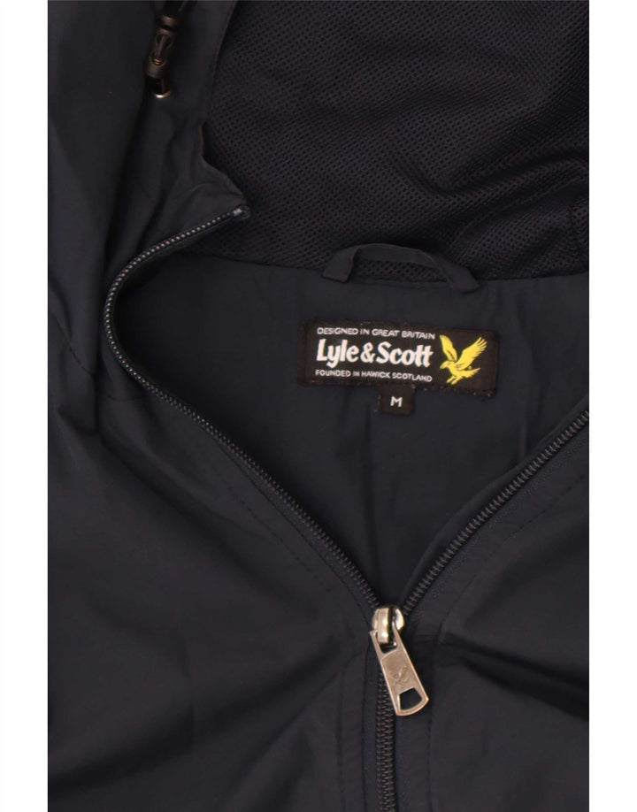 Lyle & Scott Veste de pluie à capuche pour homme UK 38 Bleu marine moyen