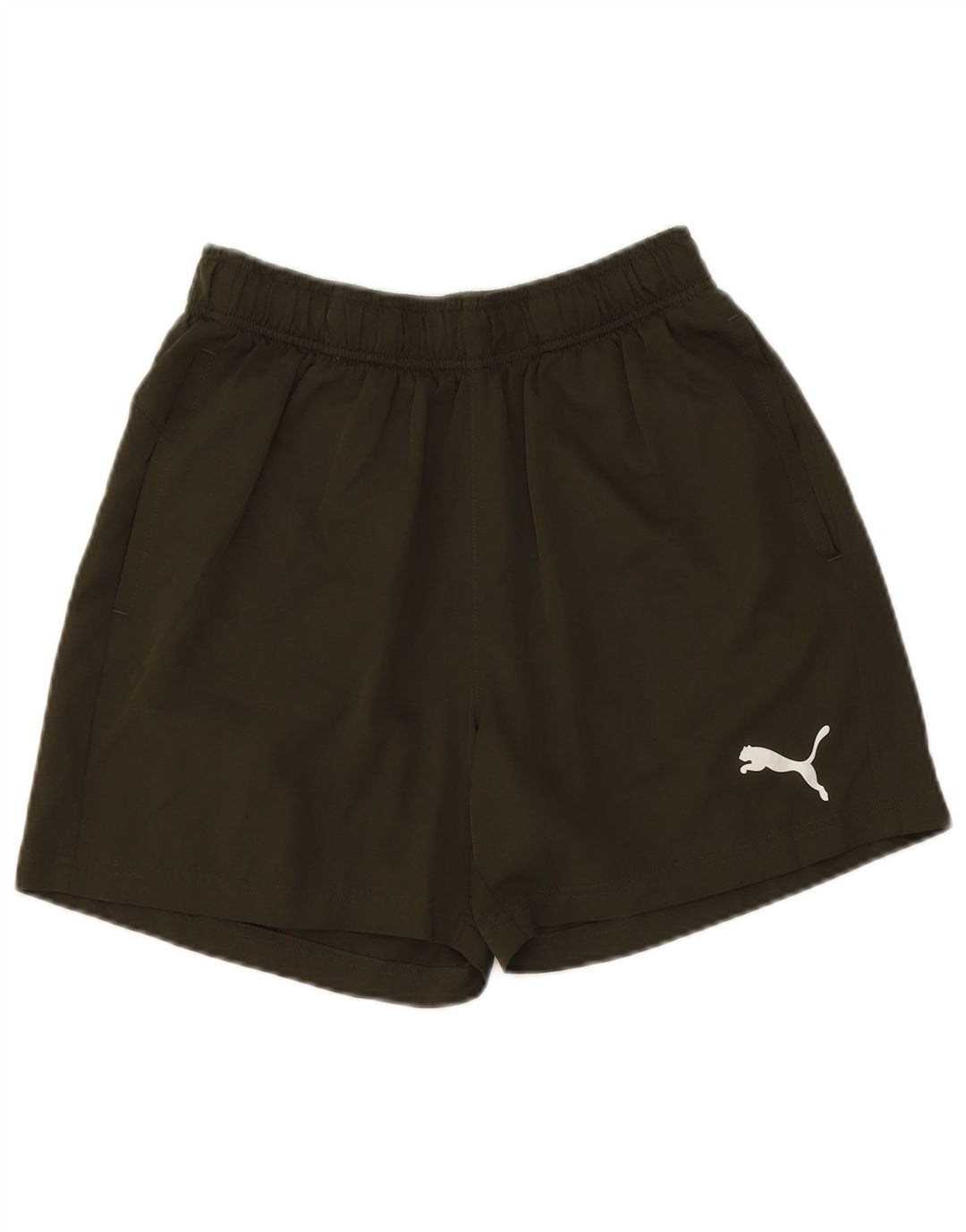 Puma Short de sport pour femme UK 12 Vert moyen Polyester