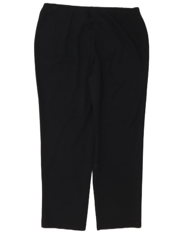 Marks & Spencer Pantalon droit décontracté pour femme UK 16 Large W36 L28 Noir