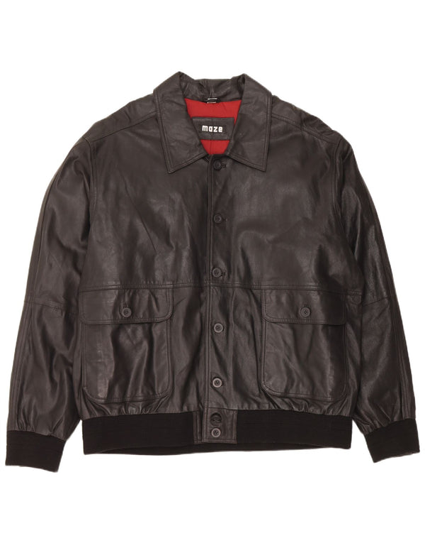 Maze Veste en Cuir Homme IT 50 Grand Cuir Noir