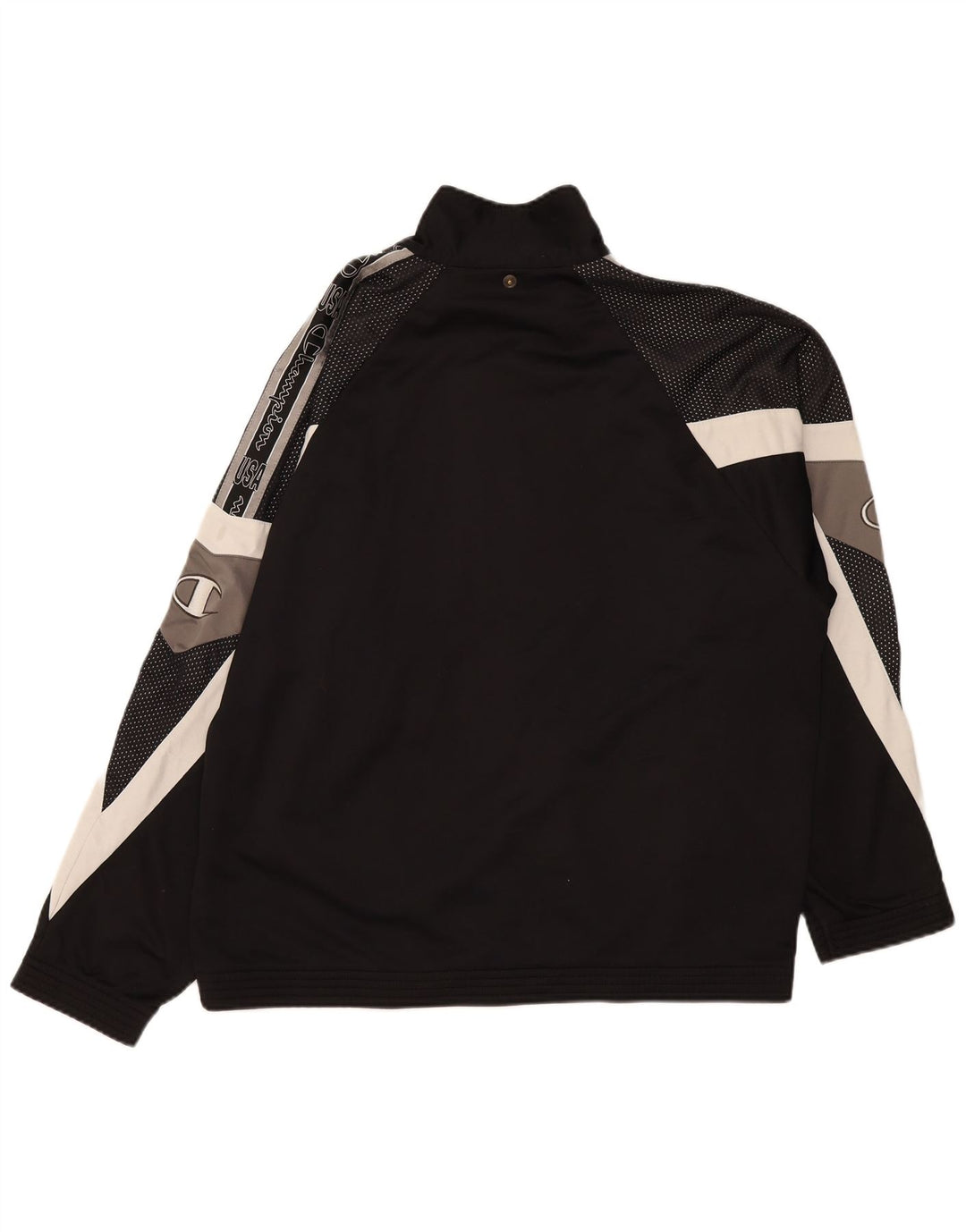 Champion Veste de Survêtement Graphique Homme XL Noir Colorblock