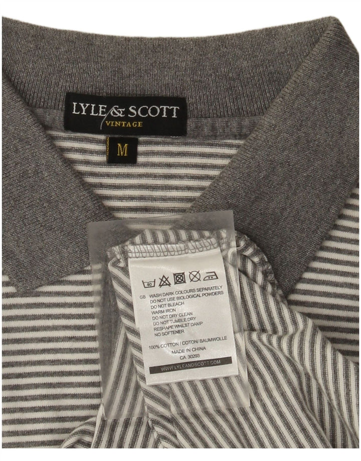 Lyle & Scott Polo Homme Gris Moyen Rayé Coton