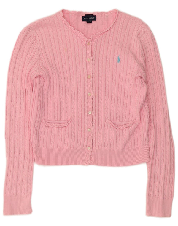 Ralph Lauren Cardigan court pour fille 12-13 ans en coton rose Taille L