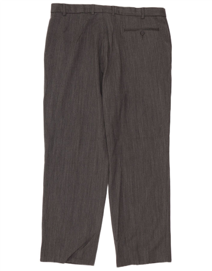 MARKS & SPENCER Pantalon Chino Droit Homme W36 L29 Gris Polyester