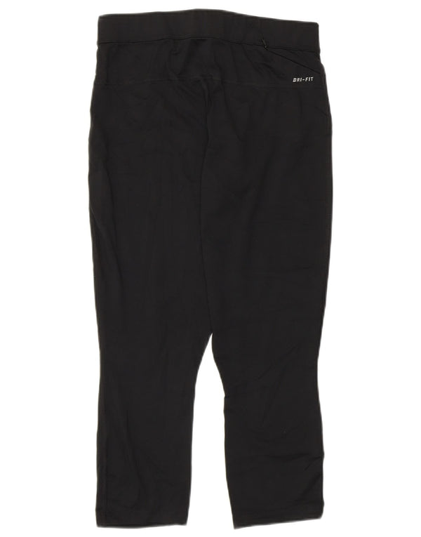 Nike Legging court Dri Fit pour femme UK 12 Noir moyen Polyester