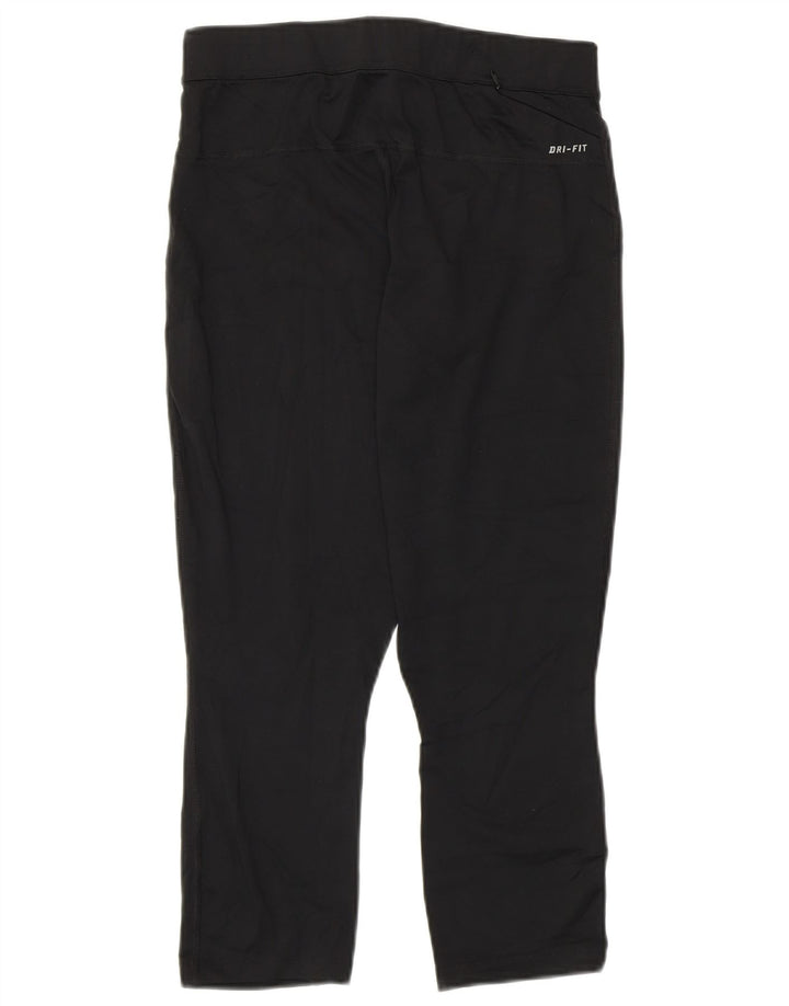 Nike Legging court Dri Fit pour femme UK 12 Noir moyen Polyester