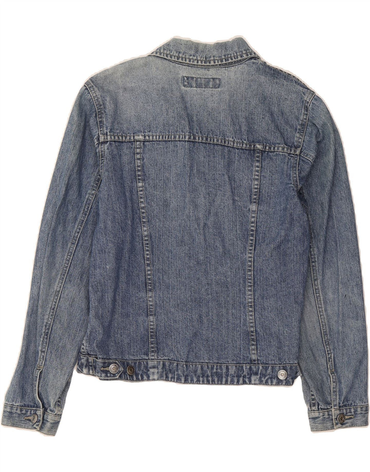 ST. BERNARD Womens Denim Jacket UK 12 Medium  Blue Cotton Vintage St. Bernard and Second-Hand St. Bernard from Messina Hembry 