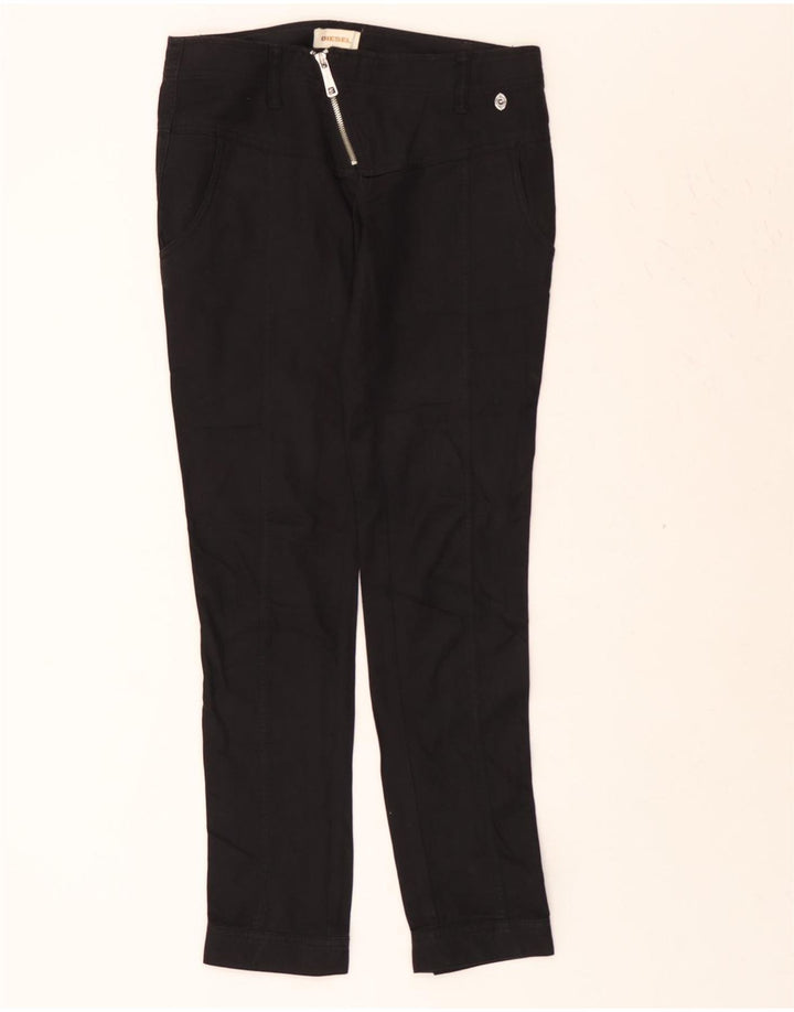 DIESEL Womens Slim Casual Trousers W27 L30 Black Vintage Diesel and Second-Hand Diesel from Messina Hembry 