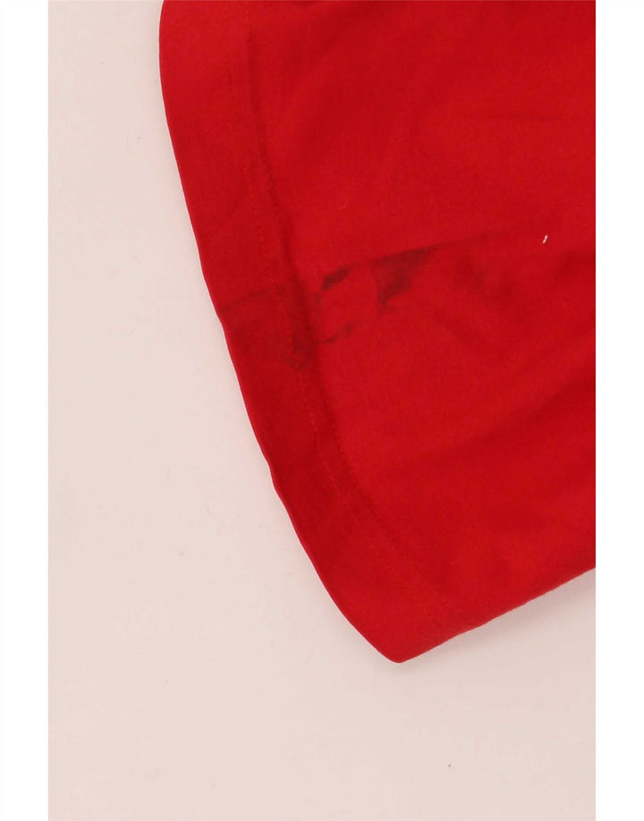 Reebok T-Shirt Homme Haut Large Rouge Coton