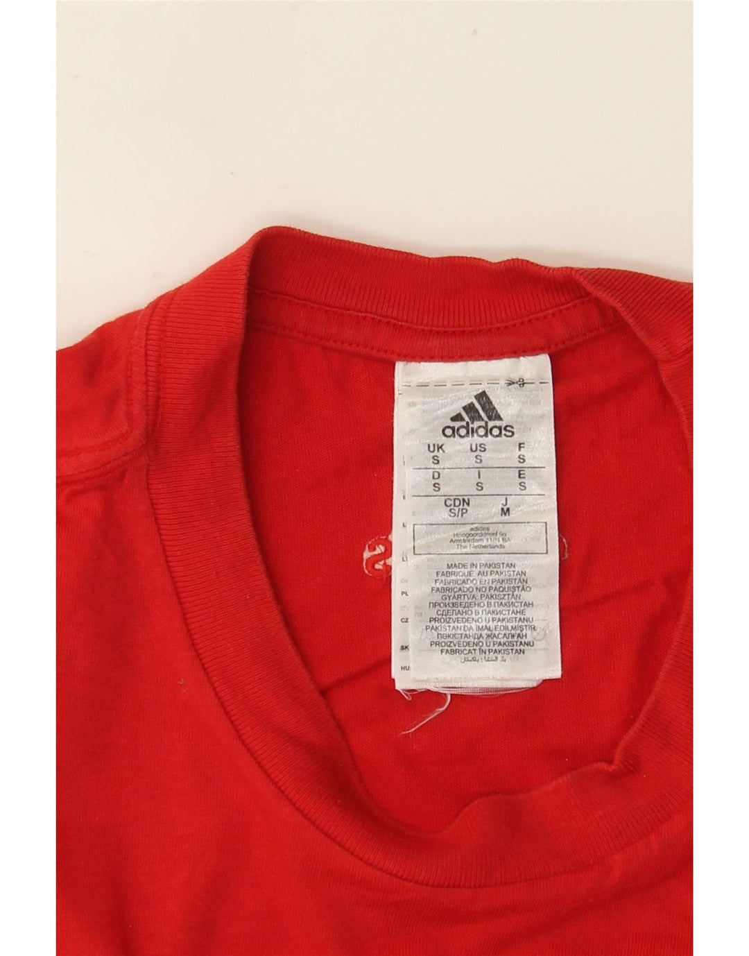 ADIDAS T-Shirt Graphique Homme Petit Rouge Coton