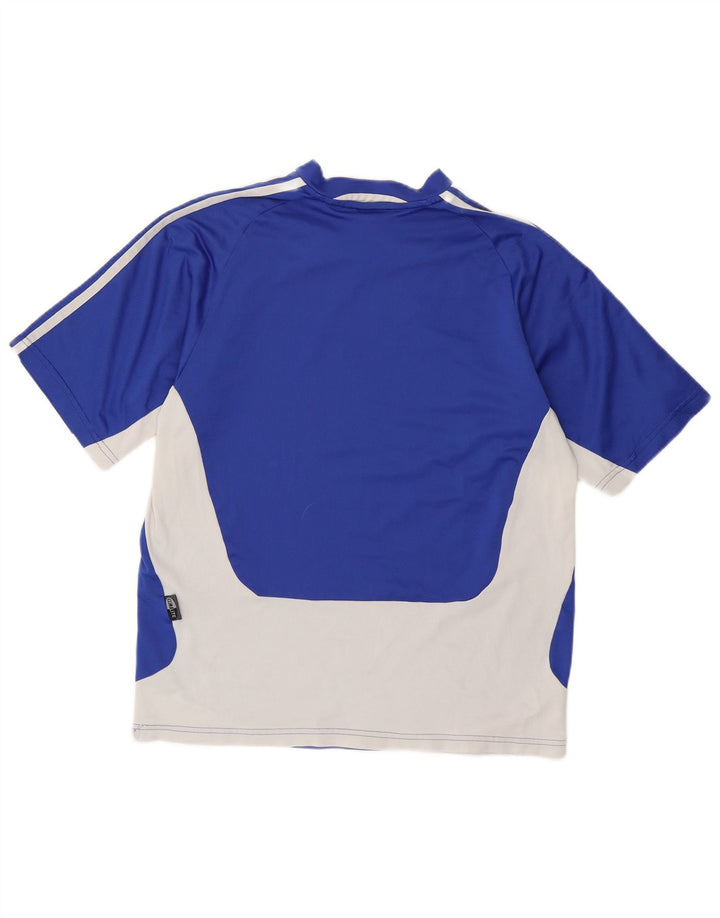 Adidas Homme Climalite T-Shirt Haut Bleu Moyen Colorblock Polyester