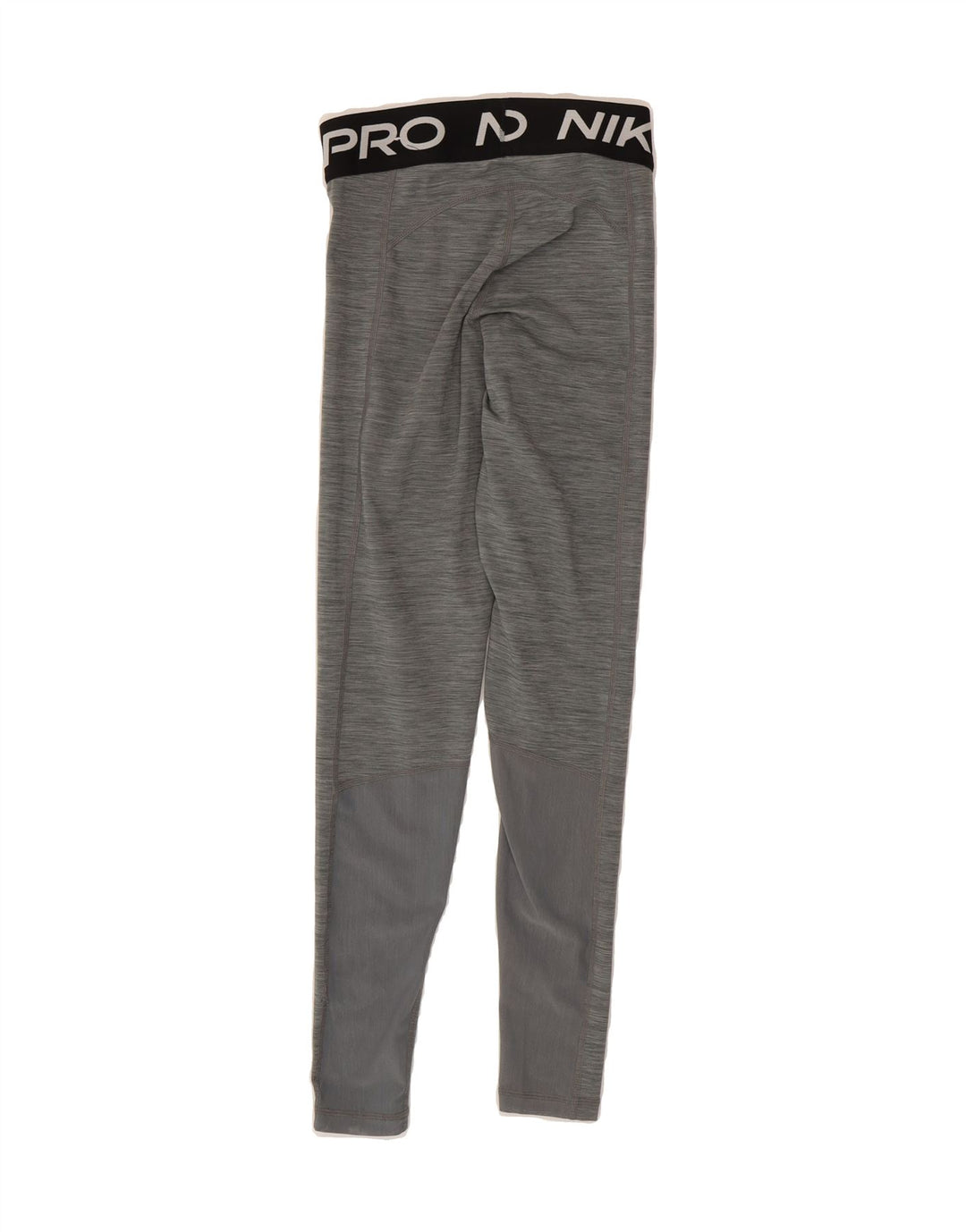NIKE Womens Dri Fit Graphic Leggings UK 4 XS Grey Flecked Polyester Vintage Nike and Second-Hand Nike from Messina Hembry 